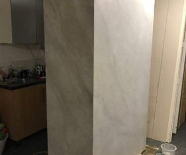 7ft faux marble plinth 
