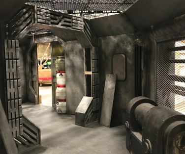 Scenic painting on Red Dwarf 